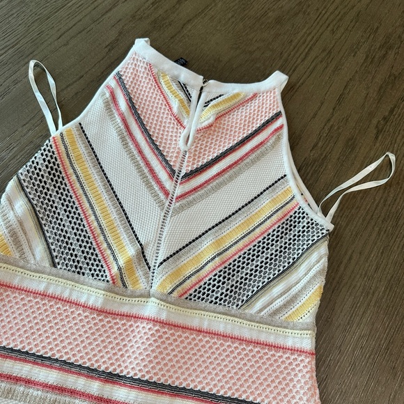 White House Black Market Sleeveless Sweater Tank Size XS Striped - Picture 13 of 15